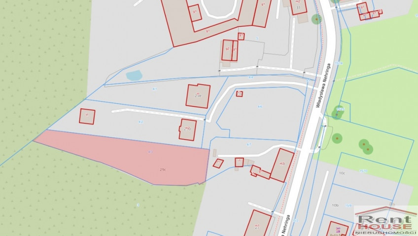 Działka Sprzedaż Szczecin Żelechowa Władysława Nehringa